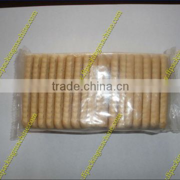 Tray-free mutirow biscuits food packing machine with CE