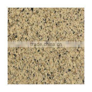 Granite Yellow Artificial Quartz walls Decorated With Rocks