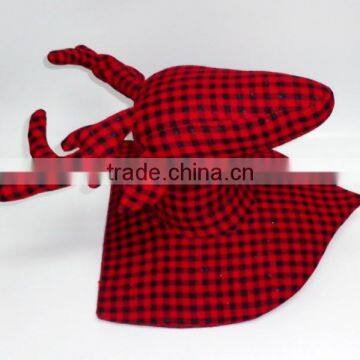 Christmas Doer Plush Plaid Deer Head for Wall Decoration photo-2