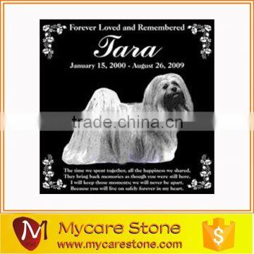 Customized good quality pet grave monument slab