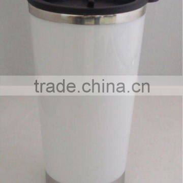 Promotional stainless steel coffee mug 300ml white coffee mug