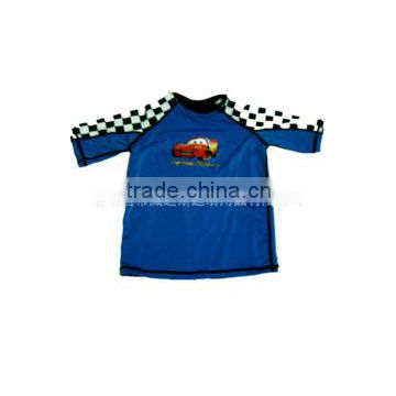 Boys Blue Surf UV Sun Protection Rash Guard