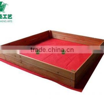 Children's wooden sandbox With PE awning