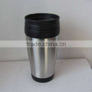 Cheapest!! Double wall insulated budget promotion plastic travel mug