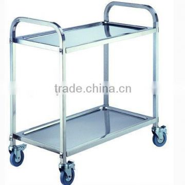 European version Stainless Steel Two layers Dining Cart