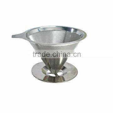 High quality vacuum 304 Stainless Steel Pour Over Coffee Filter