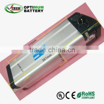 CE/UL approved lifepo4 24v 10ah battery for electric bicycle