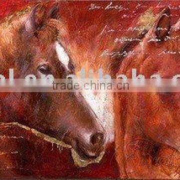 Wholesale cheap framed running horse oil painting on canvas