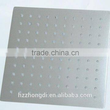 Square 12" Nickle Ultra Thin Slimtainless Steel Shower Head
