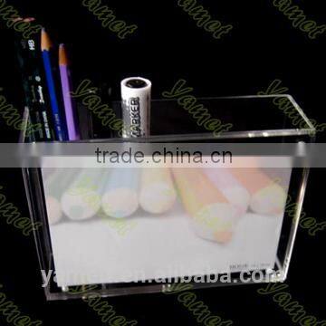 Acrylic material products manufacturer high quality car shape pencil box acrylic pen holders plexiglass pen case for students
