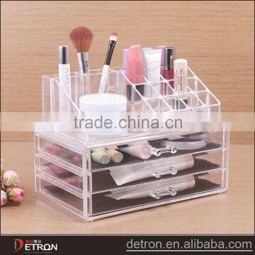 Delicate cosmetic display rack acrylic