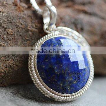 falak gems Lapis lazuli pendant Bezel pendant Gemstone pendant