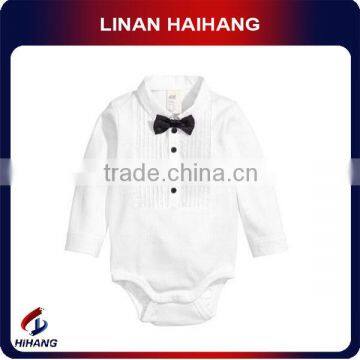 China manufacturer hot sael fashion gentleman baby romper