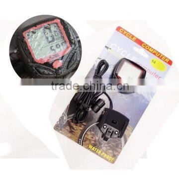 Wholesale Outdoor Cycling Bike Bicycle Cycle Computer LCD Odometer Speedometer Waterproof