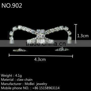 Hot ! Small Rhinestone Ribbon Button For Wedding Invitation-902 photo-2