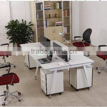 new style office furniture melamine office workstation for four people E-537