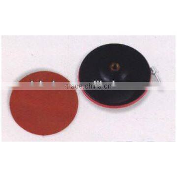 Rubber backing pad