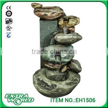 36 Inch Stacked Rocks Garden Outdoor Fountain