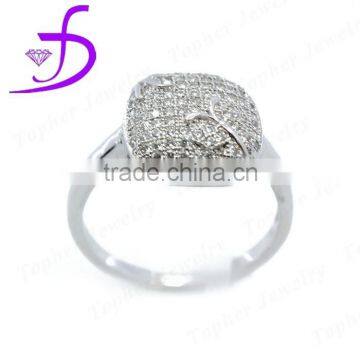 925 sterling silver imitation micro pave setting ring