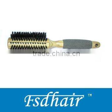 EVA handle ceramic wooden hair brush (DIA 25mm)