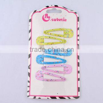 Christmas Gift Fashion Metal Glitter Hair Clips Channel photo-3