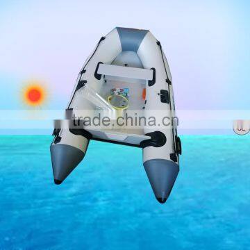 230cm Inflatable PVC Boat With Aluminum Floor for Fishing, Sports, Rescue Use