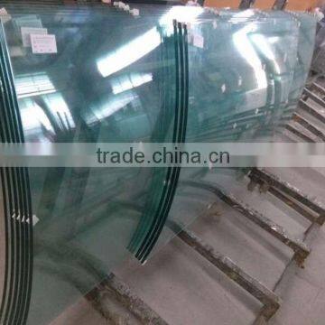 12mm clear toughened glass/tempered glass for bathroom or stair from Qinggdao China