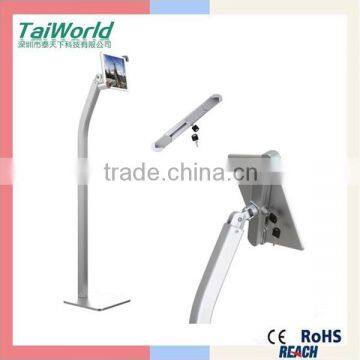 best quatliy aluminum anti-theft tablet pcholder floor stand for tablet pc