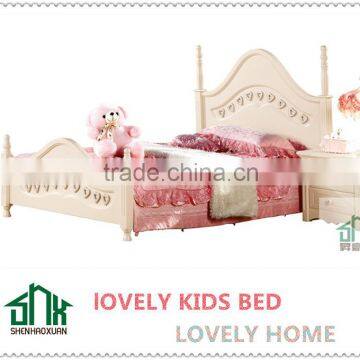 Wooden Single Bed Designs HA-817# Wooden Single Bed With Drawer Models Wood Bed for Kids
