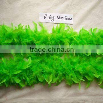 Neon green feather boa