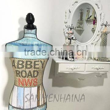 letter printing elastic fabric mannequin
