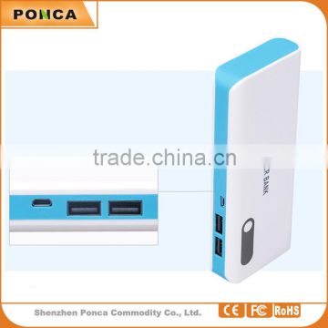 High quality best seller 15000mah IWE-C01 dual USB Socket power bank