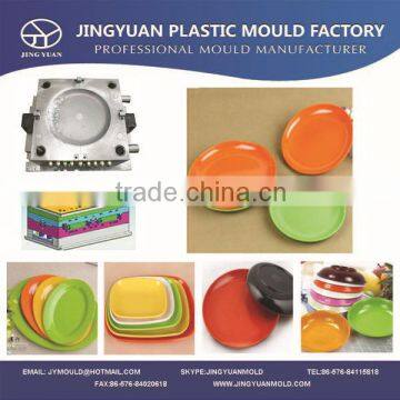 China OEM Household Plastic Plate Mould Factory / Durable plastic injection plate mold supplier in Taizhou