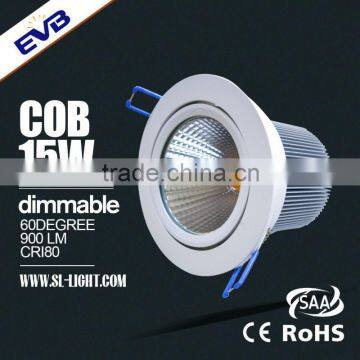 15W down led light with SAA certificates, Australia standard led light