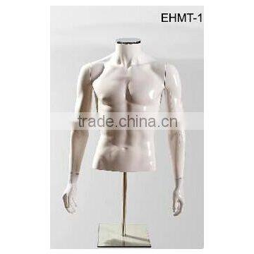Plastic 1/2 Male Torso Mannequin photo-2