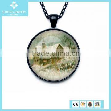 Chinese Classical Elegant Christmas Pendant with Small Village