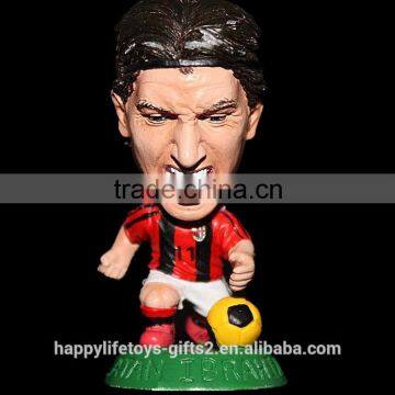 soccer /football player big head polyresin figurines