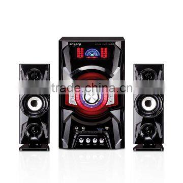 multimedia woofer tweeter speaker with usb,sd and remote