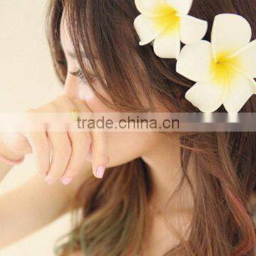 2014 Yiwu Aimee artificial frangipani flowers hair clip (AM-JJ-04)