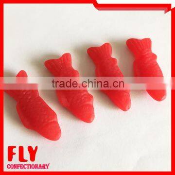 strawberry taste fish shaped gummy candy