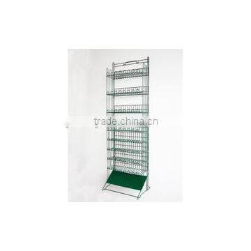 Retail store free standing metal wire display rack, metal wire display shelves