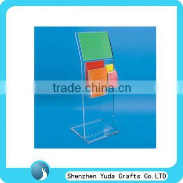 new design acrylic booklet holders acrylic display stand for brochure,leaflet holder