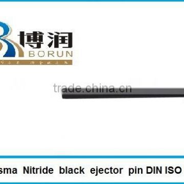 DIN ISO 6571 Plasma nitrieded black oxidized ejector pin with cylindrical head