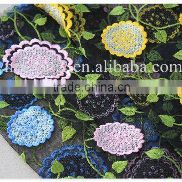 Allover Dress Fashion Colors Embroidery Cheap Lace Fabric Multi-colors