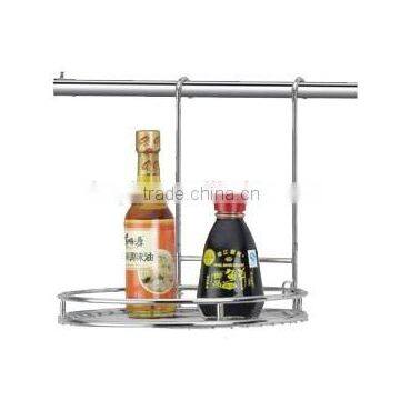 Round Spice Stock Rack for Two Layer With Stainless Steel Material