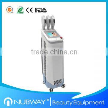 2014 Latest bottom price 3 handles best ipl machine hair removal ipl connector