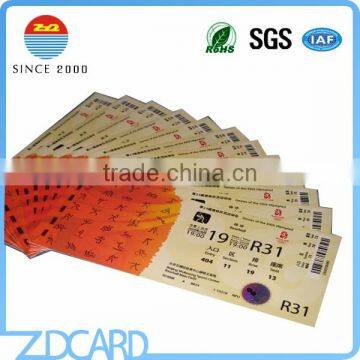 Hot Sell and Popular Thermal Event Rfid Paper Ticket