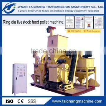 horizontal ring die feed pellet machine with hot sale at Malaysia