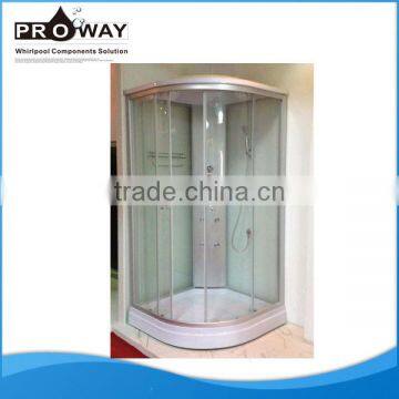 Right Side Tempered Sliding Shower Glass Door Massage Steam Shower Room