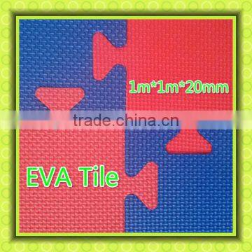 25mm thickness double T pattern soft eva foam mat floor